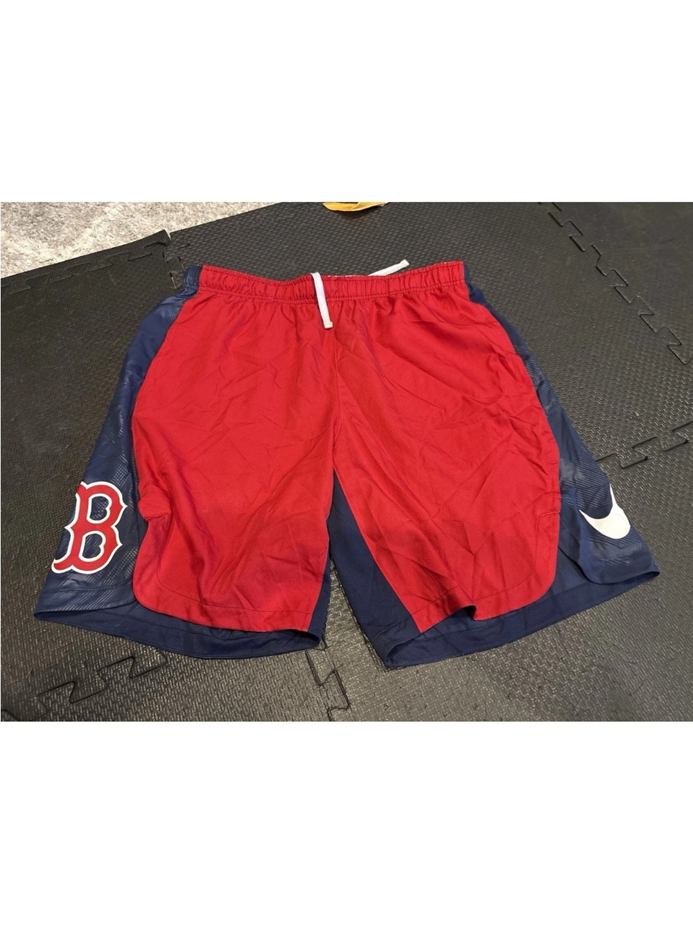 Nike Boston Red Sox Shorts Men XL Red Blue Performance Team Issue MLB
